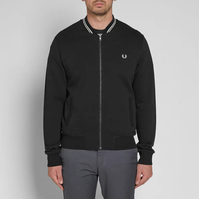 Fred Perry Men's Bomber Neck Sweater - Classic Knit Pullover for Casual & Smart Outfits | Perfect for Fall & Winter Layering