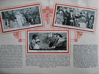 Vintage Royal Family Tobacco Cards Set with Album - King George VI 1937 Collectible Edition | Perfect for Collectors, History Enthusiasts & Gift Giving