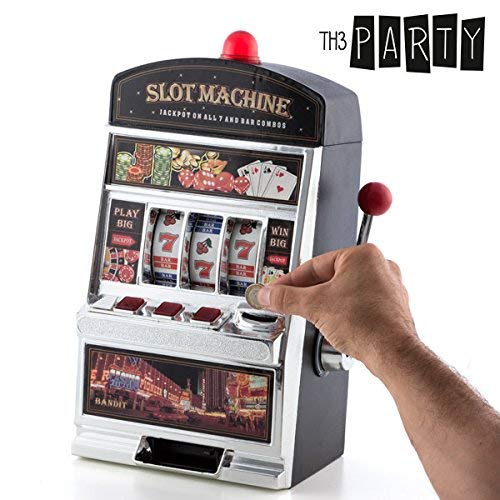 OOTB Plastic Piggy Bank with Sound and Light Effects, Colorful Slot Machine Design, 24 x 38.7 x 16.6 cm - Perfect for Kids Savings, Birthday Gifts, and Fun Money Management
