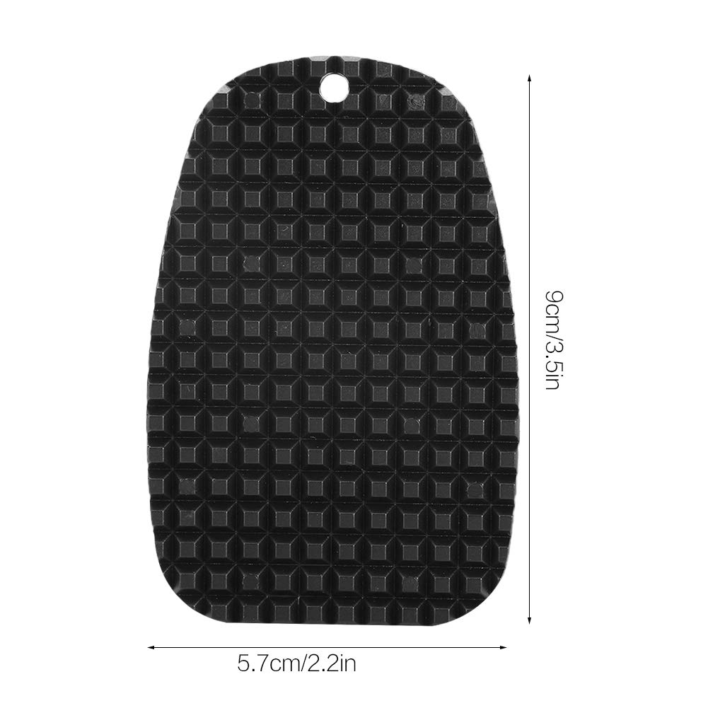 **Universal Motorcycle Kickstand Pad - Heavy Duty Footrest Plate for Soft Ground & Outdoor Parking - Durable Side Bracket Extension for Secure Motorcycle Support**    *(Perfect for Off-Road Adventures, Camping, and Parking on Grass, Sand, or Uneven Terrain)*