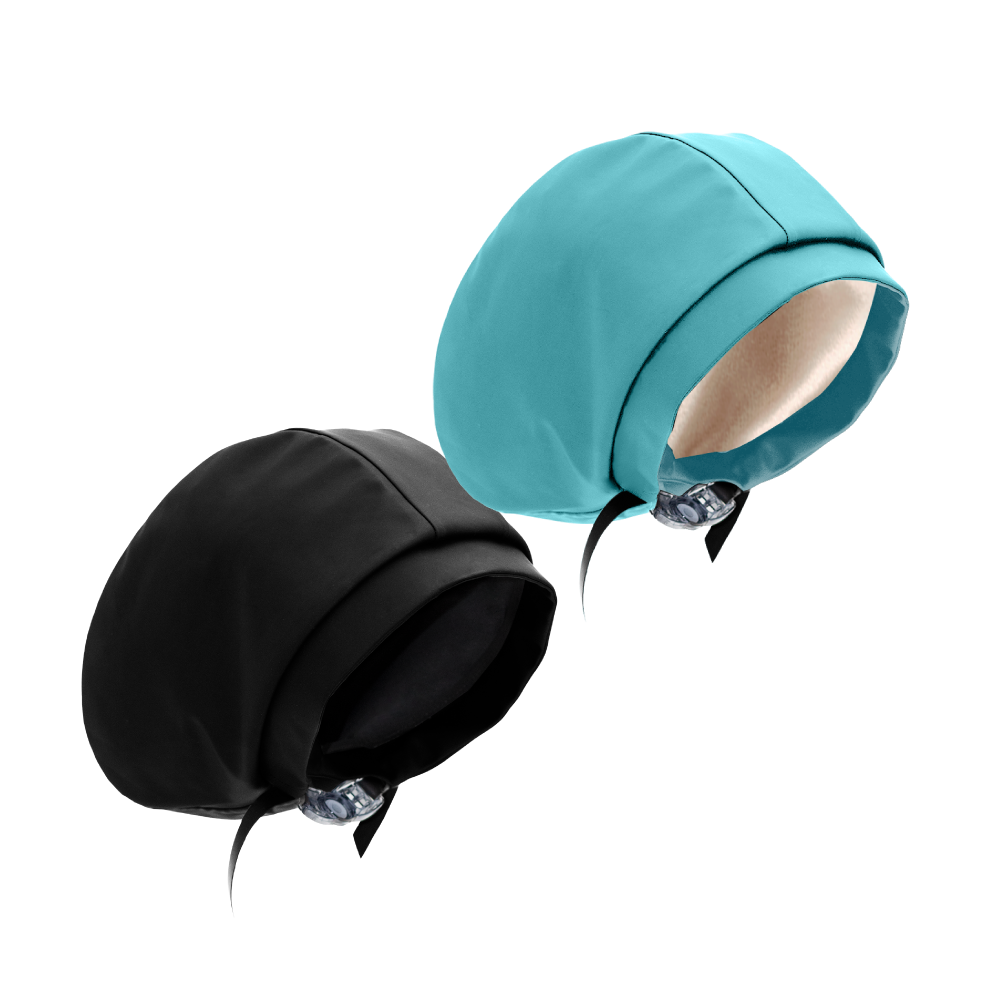 Hairbrella Satin Lined Waterproof Swim Cap - Adjustable Silicone Swimming Cap for Women & Men (2 Pack) - Perfect for Pool, Beach & Water Aerobics