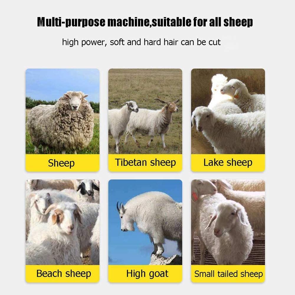 Electric Sheep Shearing Machine - Professional Sheep & Goat Hair Clipper Trimmer for Wool Grooming | Heavy Duty Animal Shears for Farm, Ranch & Livestock Care | Perfect for Sheep, Goats & Alpacas