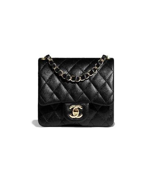 Chanel Mini Flap Bag Black Lambskin Gold Hardware - Luxury Designer Crossbody Purse for Women, Perfect for Date Night & Evening Events