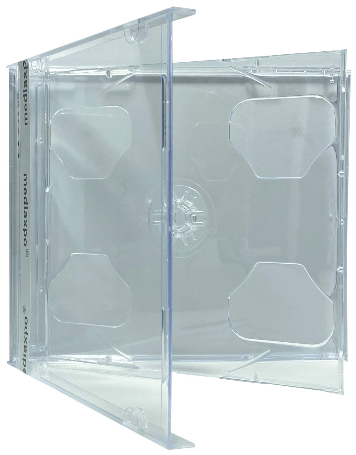 10 Pack Clear Smart Tray Double CD Jewel Cases - Durable Storage for Music, Software & Media - Perfect for CD/DVD Collections, Music Albums & Data Backup