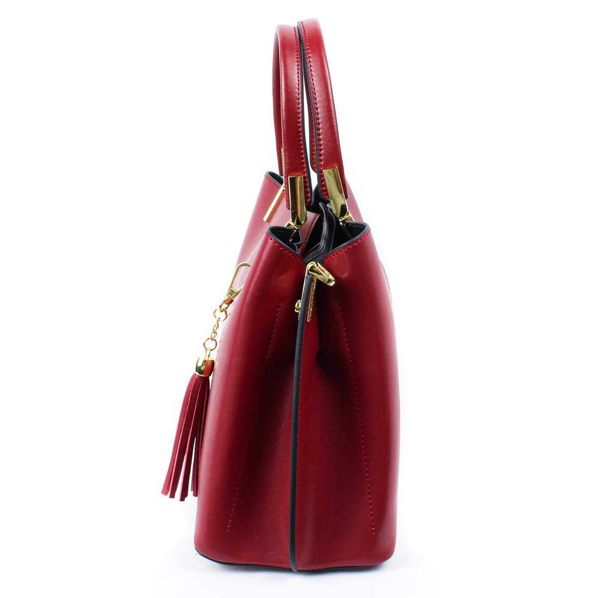 Pamo LYNETTE Women's Designer Leather Handbag - Top Handle Purse for Work, Travel & Everyday Use | Fashionable Shoulder Bag & Crossbody Bag