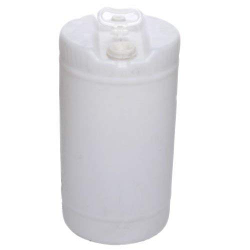 15 Gallon UN Rated Closed-Head Poly Drum with Screw Cap - Heavy Duty Plastic Barrel for Industrial, Commercial & International Shipping - Ideal for Chemical Storage, Liquid Transport and Warehouse Organization