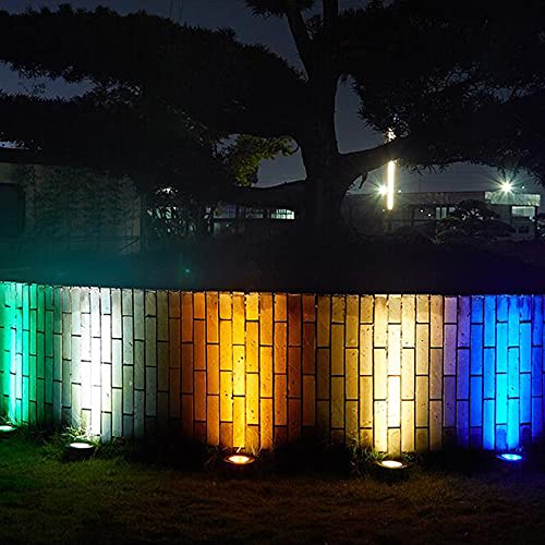 18W Yellow LED Underground Landscape Light - IP67 Waterproof Outdoor Pathway Lights, 120V Buried Garden Path Spot Recessed In-Ground Lighting for Bridge, Garden, Walkway, Driveway, and Landscape Decoration