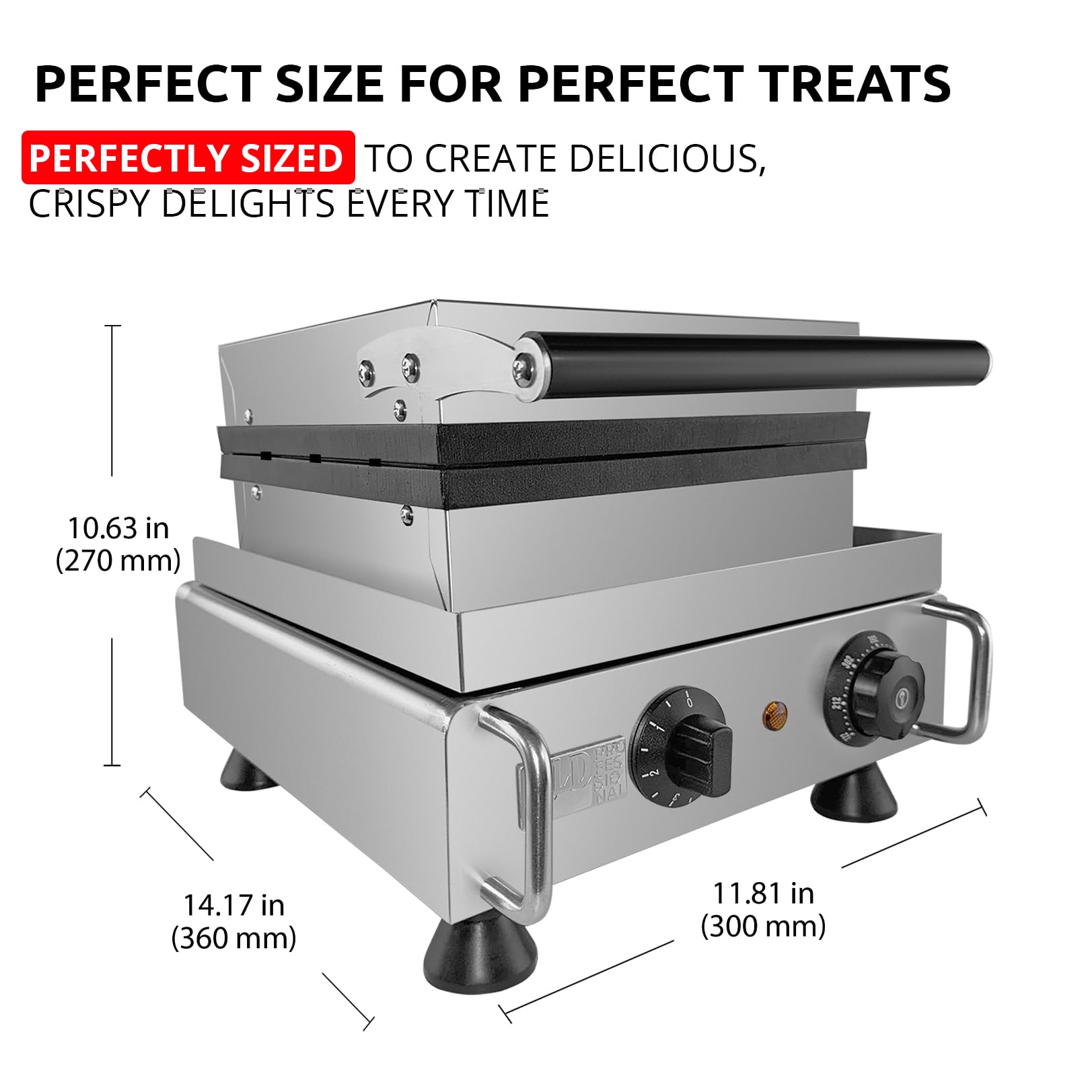 ALDKitchen Waffle Stick Maker - 4 Stick Waffle Machine with 110V for Homemade Belgian Waffles | Perfect for Breakfast, Parties & Kids Snacks | Non-Stick & Easy to Clean