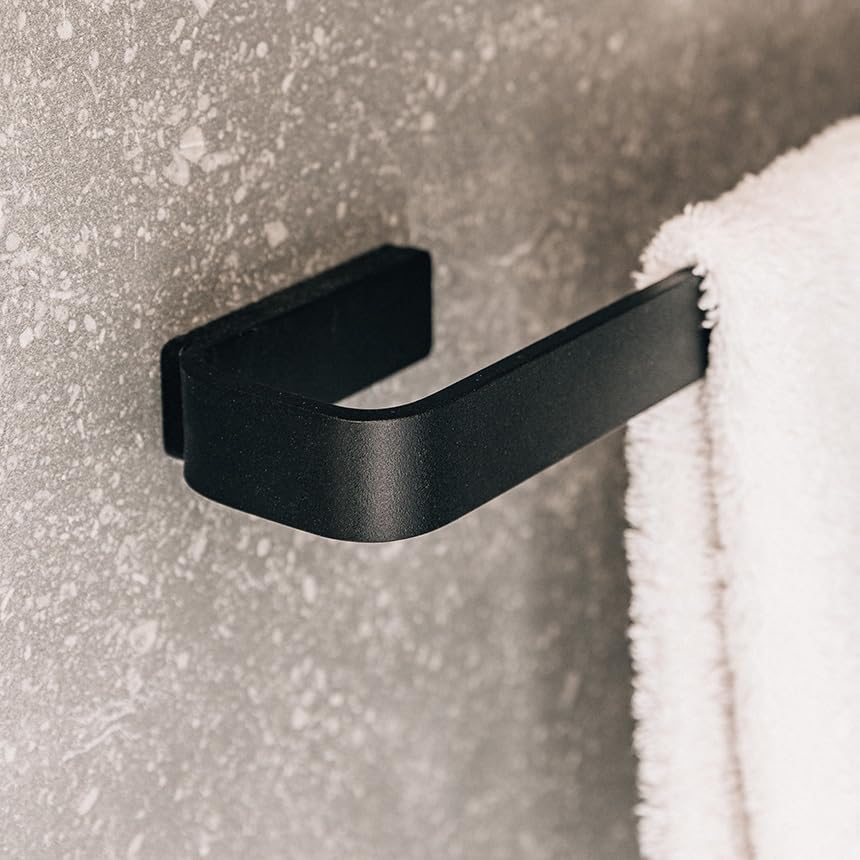 Black Menu Norm Towel Bar - Modern Bathroom Towel Rack for Kitchen & Bathroom Organization