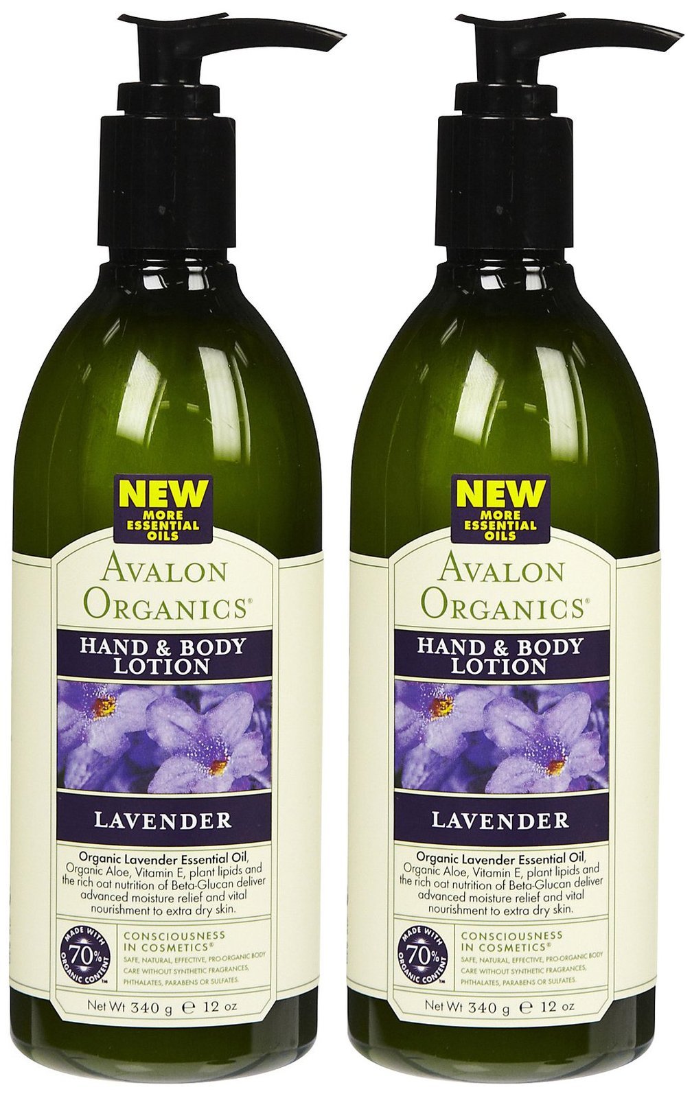 Avalon Organics Lavender Hand and Body Lotion - Travel Size (Pack of 2) | Moisturizing & Soothing for Dry Skin | Perfect for On-the-Go, Gym Bag & Airplane Travel