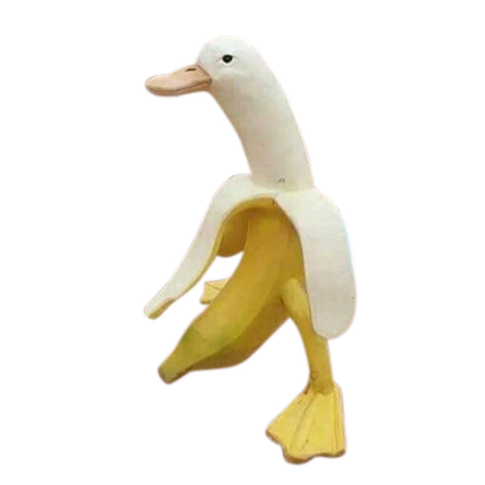 Large White Goose Plastic Garden Statue - Funny Outdoor Yard Art & Lawn Ornament - Weather-Resistant Garden Decor by Pomobie - Perfect for Backyard Decor, Patio Display, and Outdoor Wedding Decorations