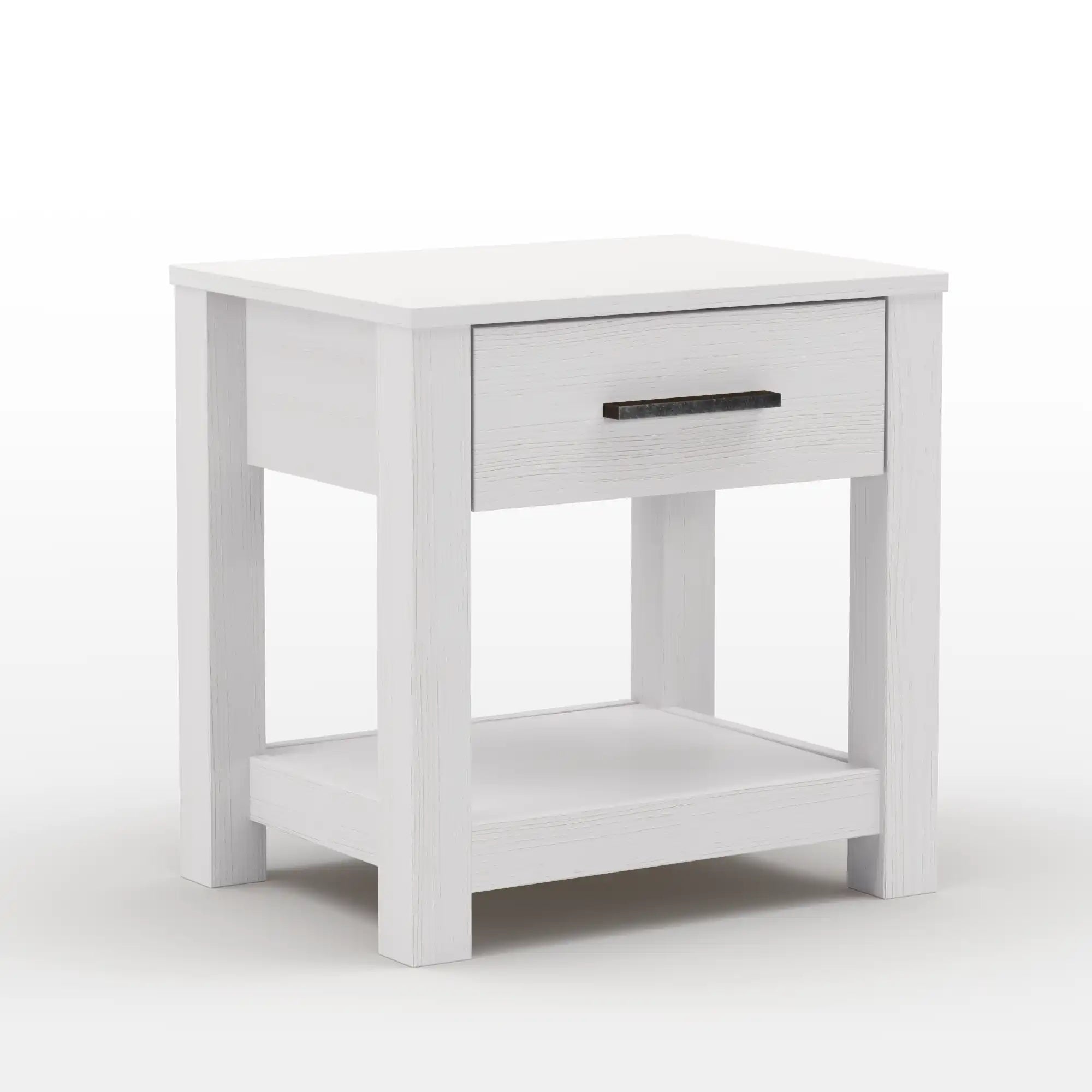 Modern One Drawer Nightstand - Slim Bedside Table with Storage for Small Spaces - Perfect for Bedrooms, Apartments & Dorms