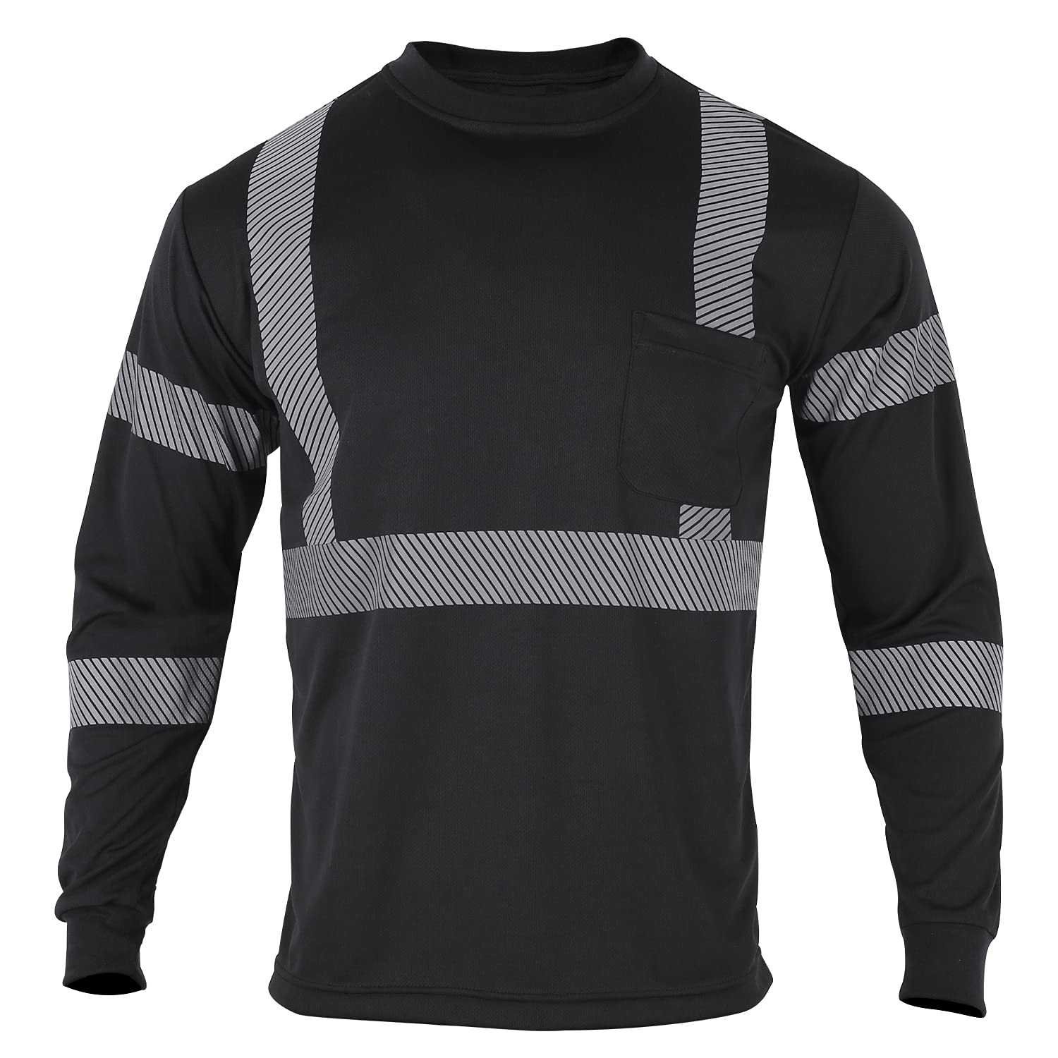 FONIRRA 3-Pack ANSI Class 3 High Visibility Safety Shirts with Reflective Stripes - Long Sleeve Workwear for Construction, Road Crew & Night Workers - Ideal for Construction Sites, Highway Maintenance & Low-Light Conditions
