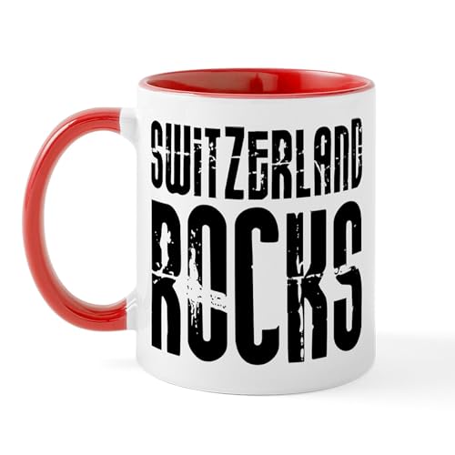 White/Red Inside - Switzerland Rocks Mug