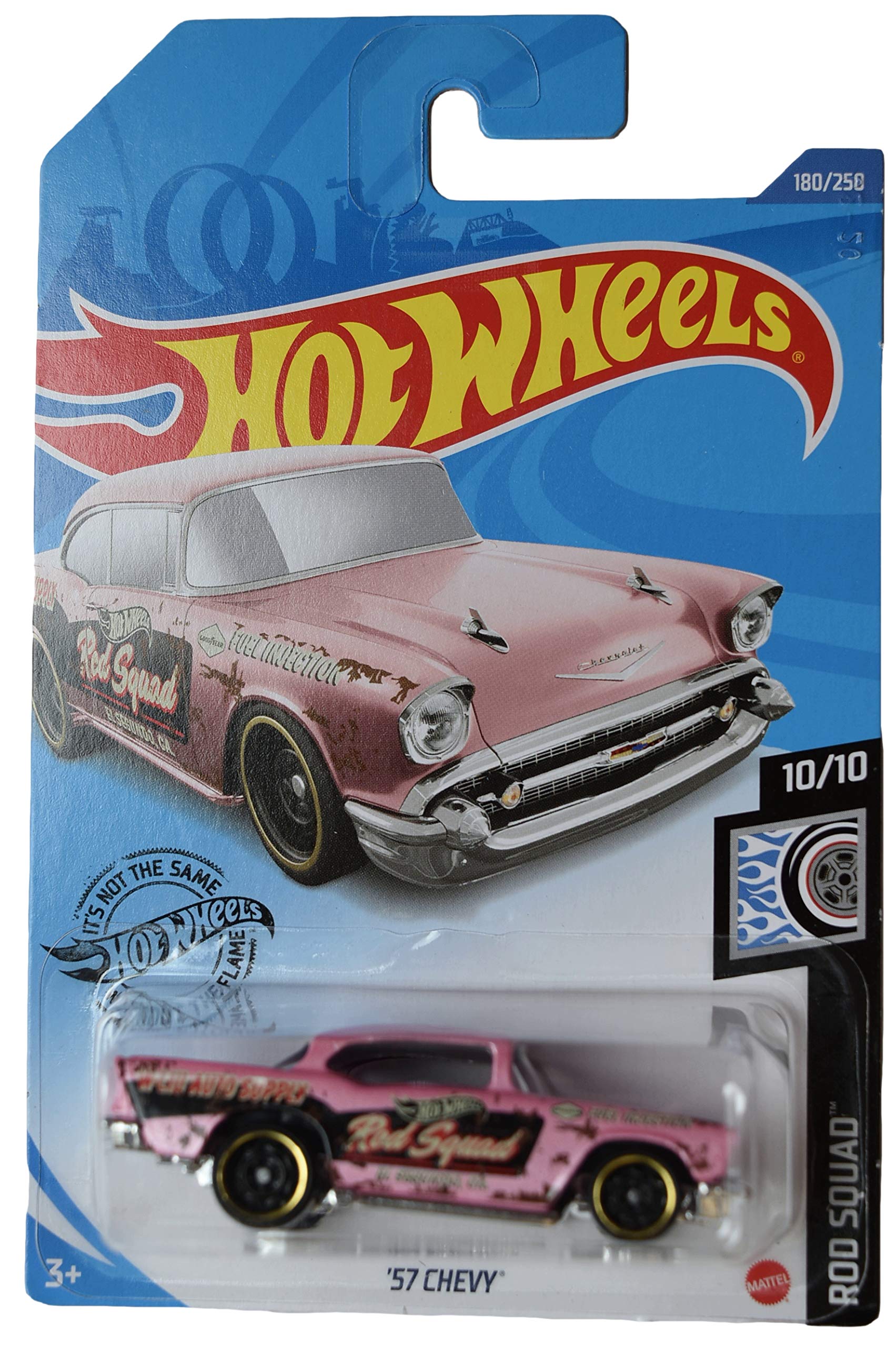 Hot Wheels '57 Chevy Die-Cast Car 1:64 Scale - Pink Collectible Toy for Kids & Adults | Perfect for Racing, Collecting, and Display
