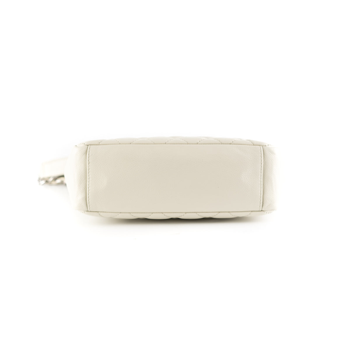Chanel Quilted Caviar Leather Petite Shopping Tote Bag in Cream with Olive Undertone - Luxury Designer Handbag for Women, Perfect for Work, Travel and Everyday Use