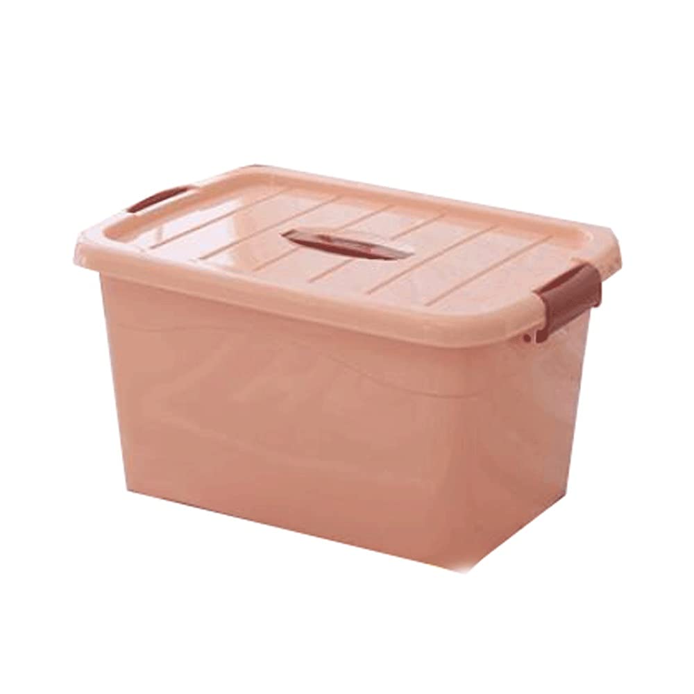 WOCOYO Large Rolling Storage Box with Wheels - Portable Plastic Organizer for Books, Snacks, Clothes & Toys - Perfect for Home, Office, Dorm & Travel Organization