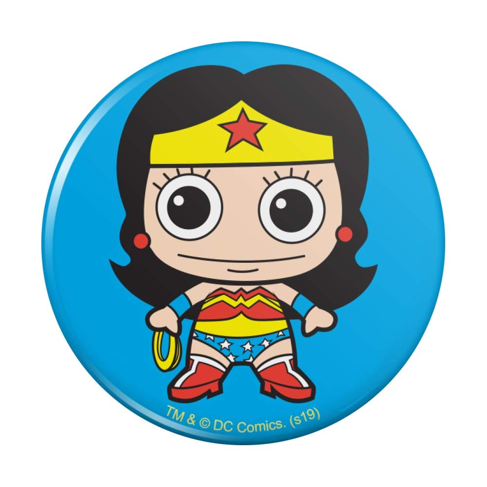 Wonder Woman Cute Chibi Kitchen Refrigerator Magnet - Superhero Decor for Fridge, Locker & Office - Perfect for DC Comics Fans & Home Organization