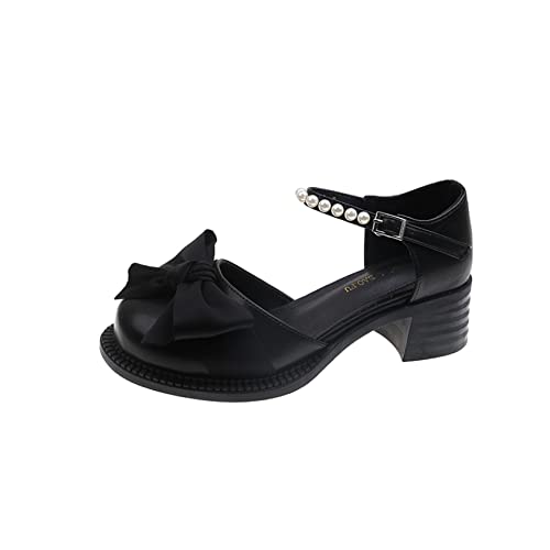 ChyJoey Women's Fashion Mary Jane Heels - Round Toe Block Heel Dress Shoes for Wedding, Party & Office Wear - Comfortable Platform Pumps for Spring & Autumn Seasons