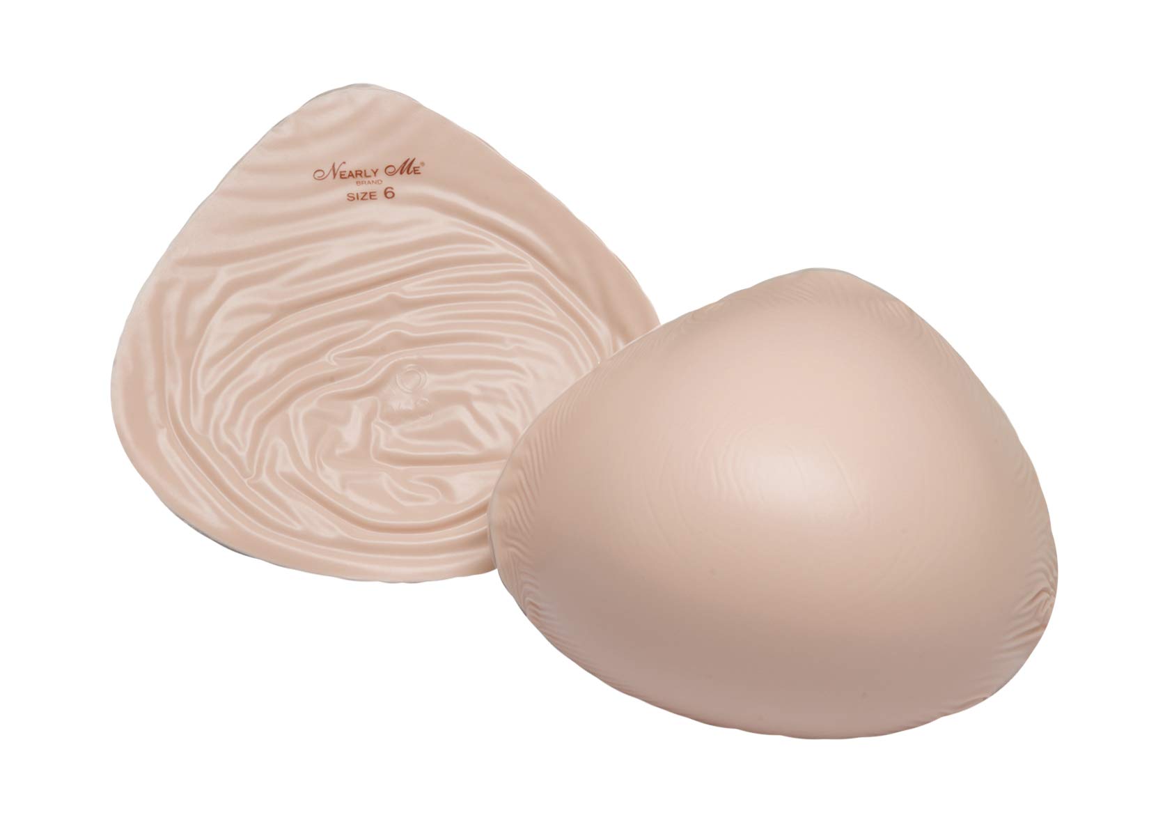 Nearly Me #985 Super Soft Ultra Lite Weight Full Triangle Silicone Mastectomy Breast Form - Comfortable Post-Surgery Prosthesis for Daily Wear & Active Lifestyle