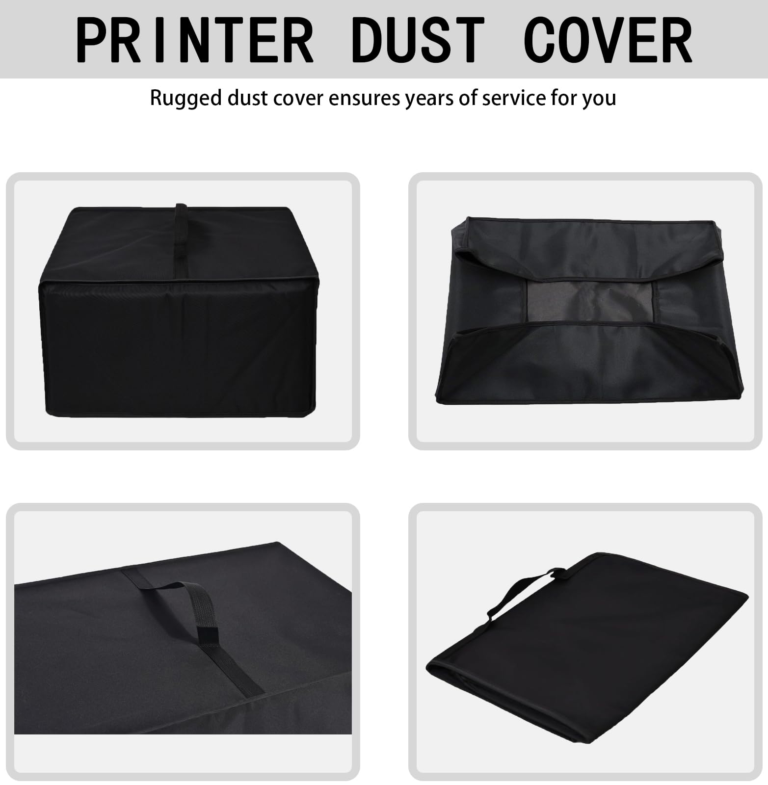 Heavy Duty Anti-Static Printer Cover - Waterproof, Heat-Resistant Dust Protection for HP Smart Tank Plus 651 & ENVY Inspire 7955e Wireless Printers (Black) | Perfect for Home Office & Small Business Use