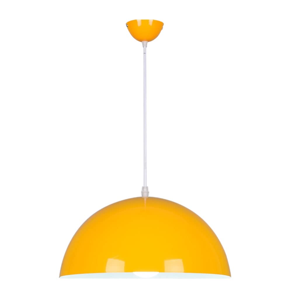 CHENKUI Modern Minimalist Colored Pendant Light - Macaron Chandelier with E27 Base, Nordic Style Metal Hanging Lamp for Living Room, Bedroom & Dining Room - Perfect for Home Decor, Cafe Lighting and Office Spaces