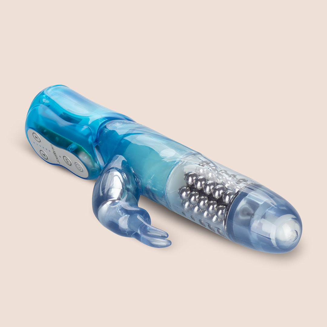 Jack Rabbit® Advanced Waterproof Massager - 3 Rows with Pulsating, Rotating, Vibration & Flickering Modes for Muscle Relaxation & Stress Relief - Perfect for Home Spa, Post-Workout Recovery & Personal Wellness