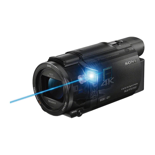 Sony Handycam AX53 4K Camcorder with Exmor R CMOS Sensor - Perfect for Travel Vlogging, Family Events & Professional Video Recording
