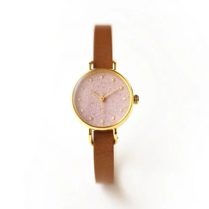 Elegant Garnet Women's Wristwatch - Japanese Handmade Cherry Pink Watch for Women | Perfect for Daily Wear, Office & Special Occasions