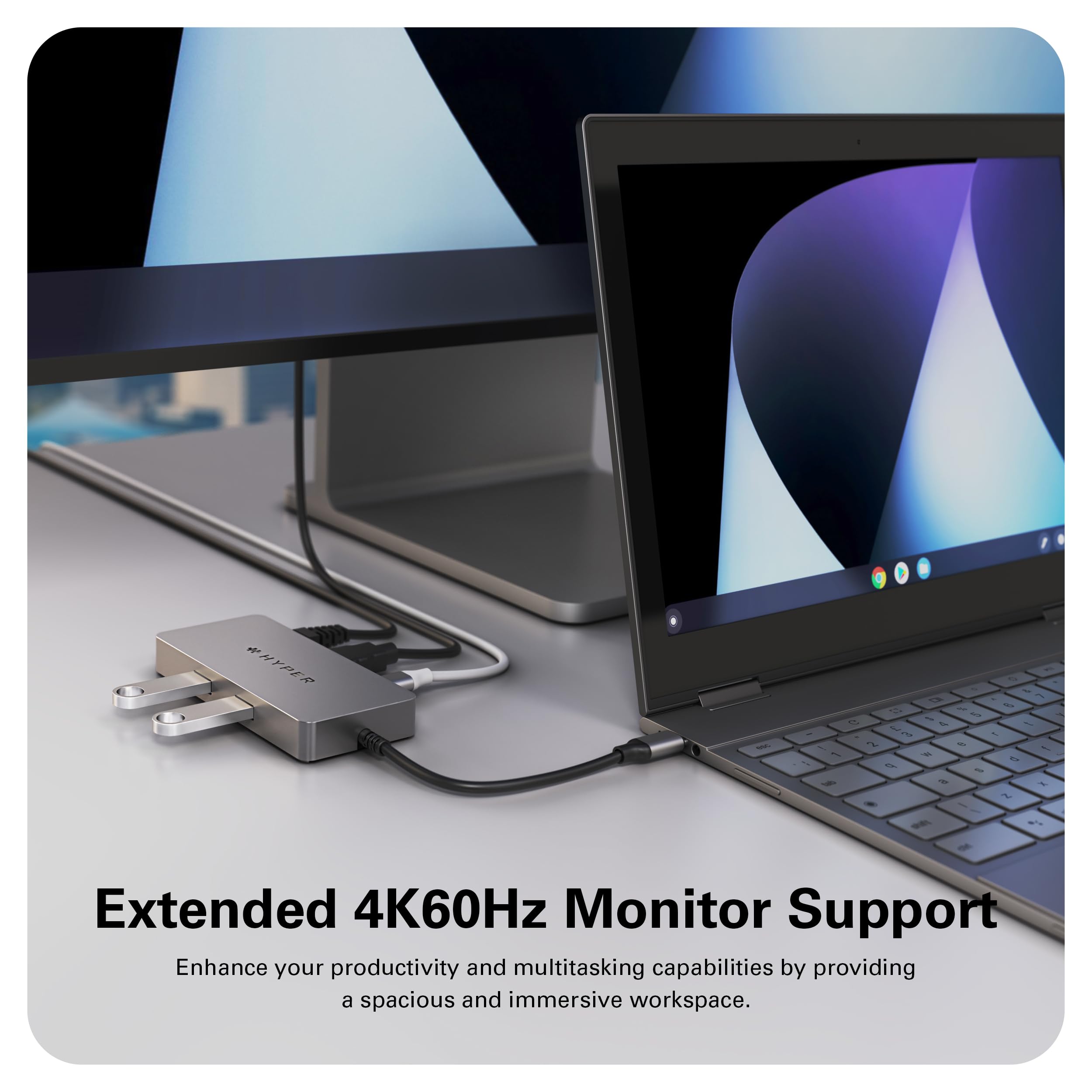 HyperDrive 5-Port USB C Hub with 86W Power Delivery, 4K HDMI, Ethernet & 5Gbps USB-A Ports - Universal USB-C Hub for MacBook, Laptop, Chromebook & USB-C Devices - Perfect for Home Office, Remote Work & Multi-Screen Setup