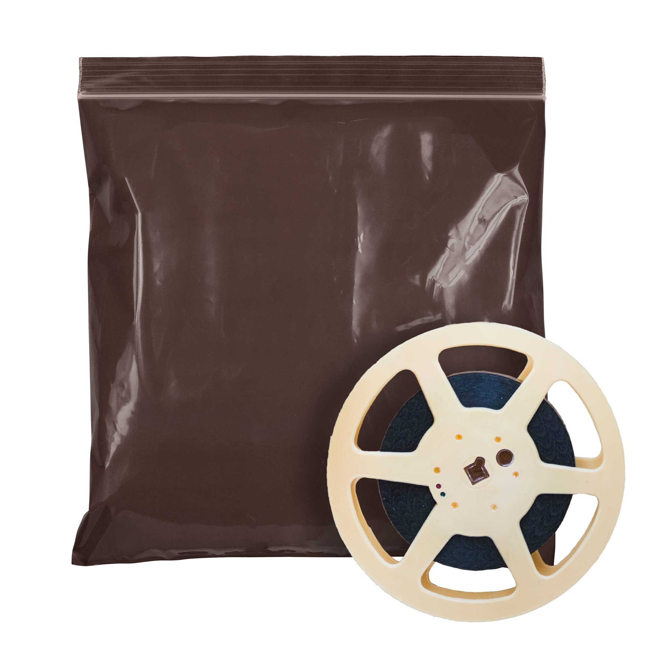 APQ 12x12 Inch Brown Amber Resealable Zip Bags - Pack of 500 Durable 3 Mil Plastic Storage Bags with Water-Resistant Zipper | Perfect for Light-Sensitive Items, Food Storage, Craft Supplies & Small Parts Organization