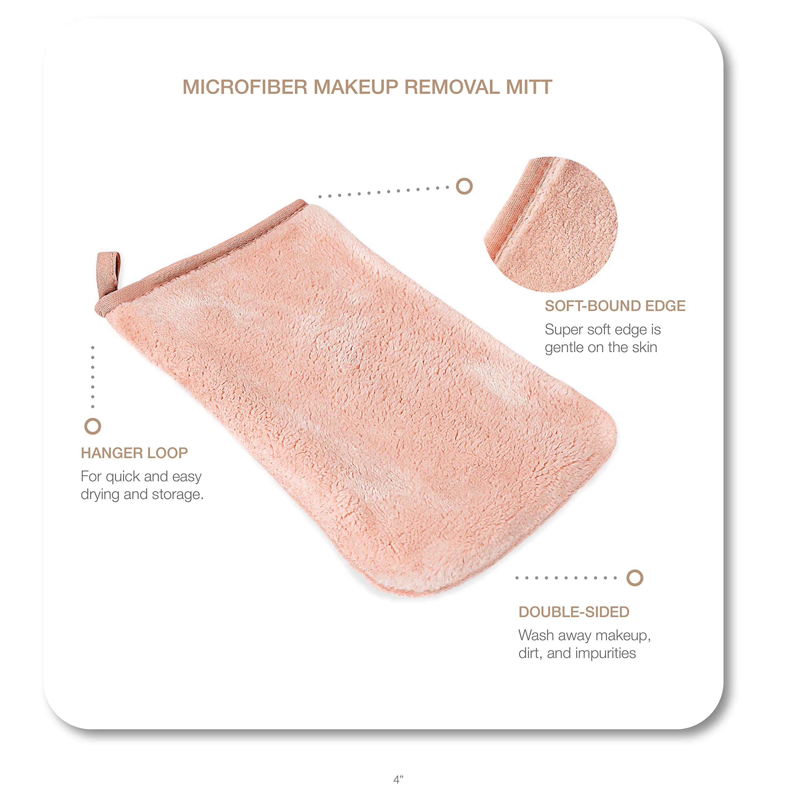 Premium Microfiber Wash Cloths for Face - Soft Makeup Remover & Facial Cleansing Mitts (3 Pack) - Gentle Exfoliation for Daily Skincare & Makeup Removal