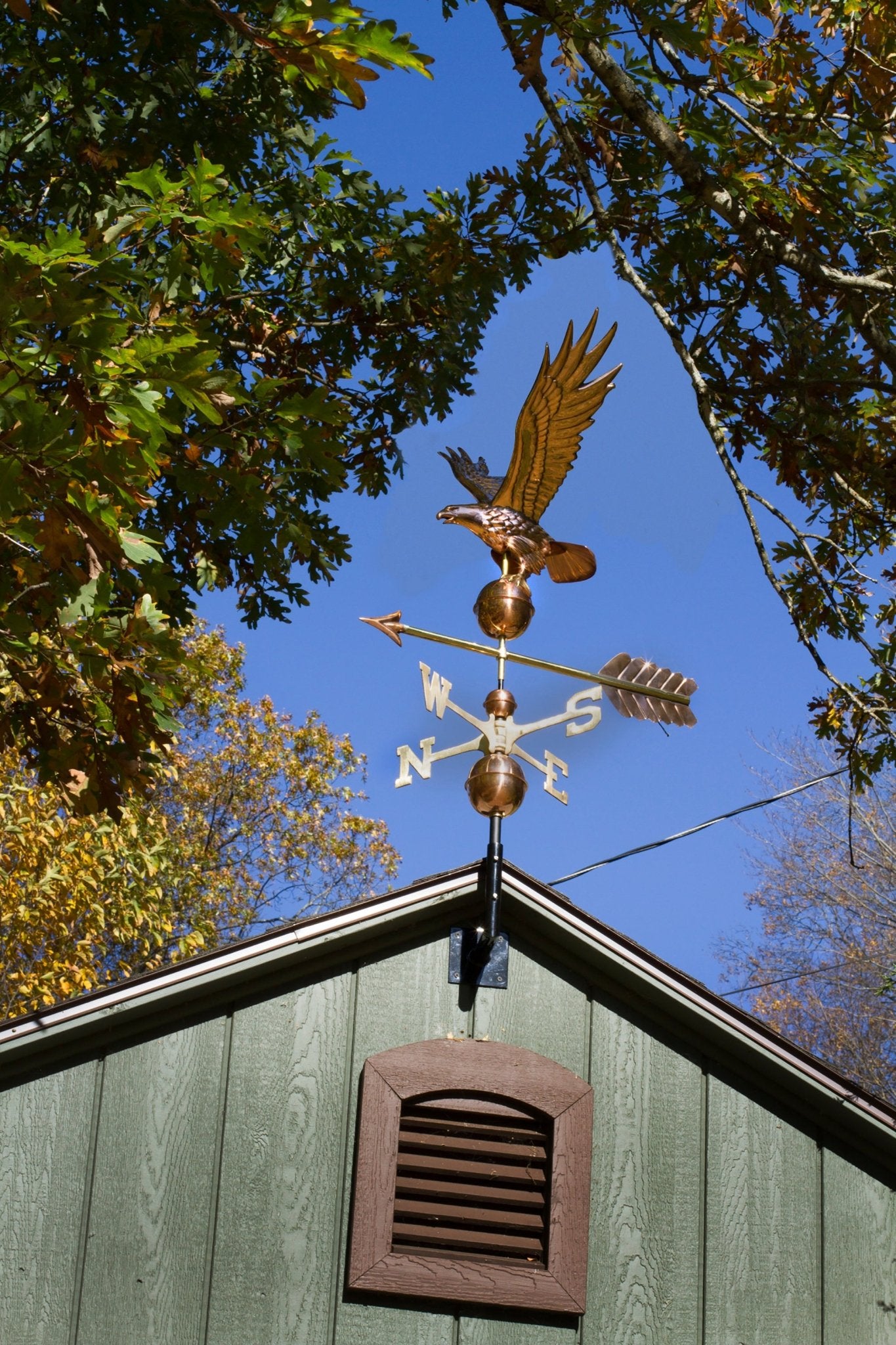 Sturdy Steel Weathervane Mount for Eaves - Durable Roof Mounting Bracket for Outdoor Decoration - Perfect for Garden, Farmhouse & Barn Weather Vanes