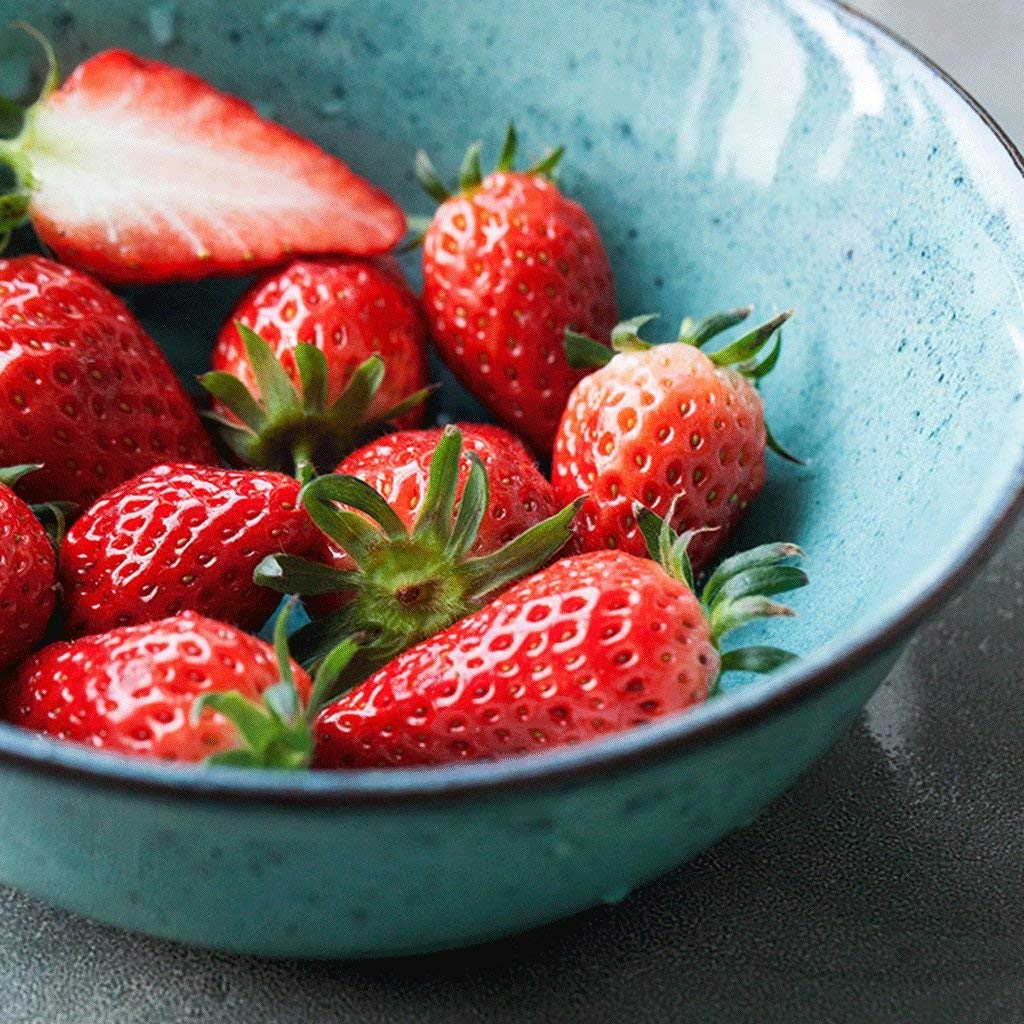 Vintage Ceramic Bowls Set - Rice, Soup, Salad, Dessert, Fruit & Noodle Bowls - Durable Dinnerware for Home, Restaurant & Party Use