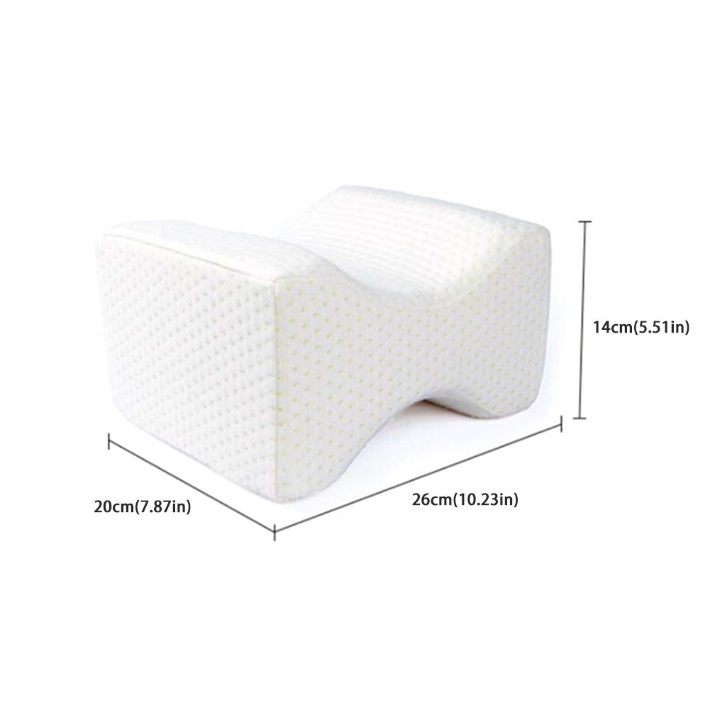 Orthopedic Knee Pillow for Side Sleepers - Memory Foam Knee Support Cushion with Contour Wedge Design - Relieves Pain & Improves Alignment for Back, Hip & Joint Comfort - Perfect for Sleeping, Post-Surgery Recovery & Pain Relief