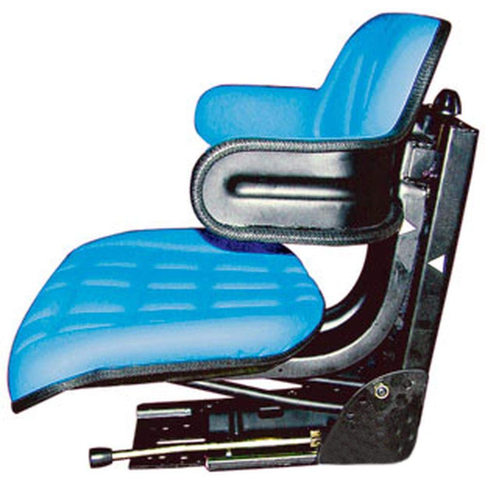 RAParts Universal Fit Blue Waffle Tractor Seat TS1060ATSP - Heavy Duty Comfort for Farm Tractors, Riding Mowers & Agricultural Equipment