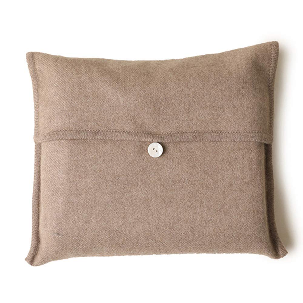 YANG1MN Solid Color Cashmere Blanket - Soft & Portable Travel Blanket in Elegant Purple (60x42 Inches) - Perfect for Airplane, Car Trips & Cozy Home Use