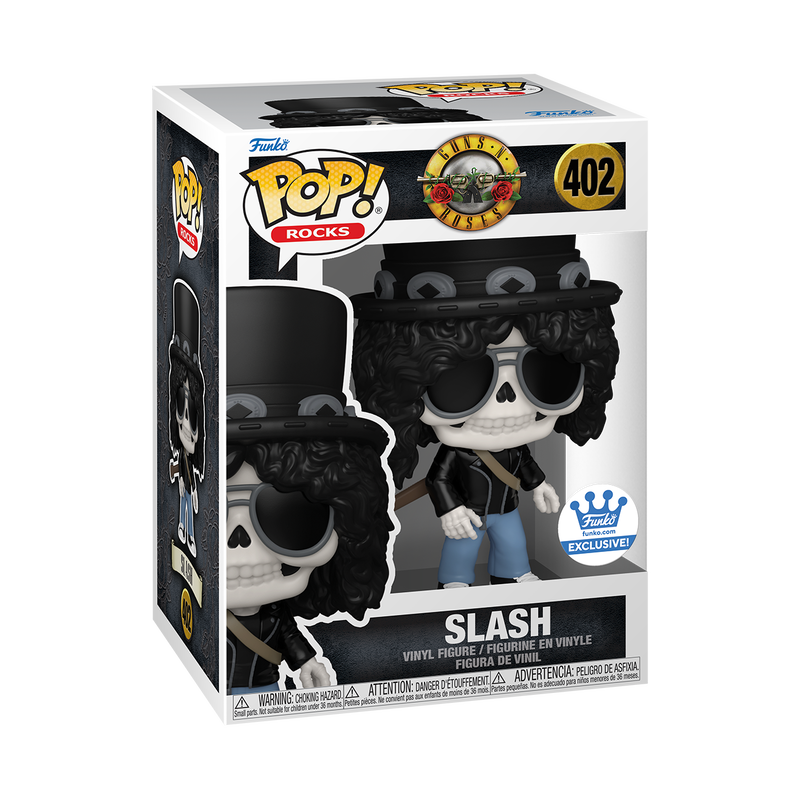 Guns N Roses Pop! Vinyl Figure - Slash (Skeleton) - Exclusive Collectible Toy for Rock Music Fans | Perfect for Display, Gifts & Memorabilia Collection
