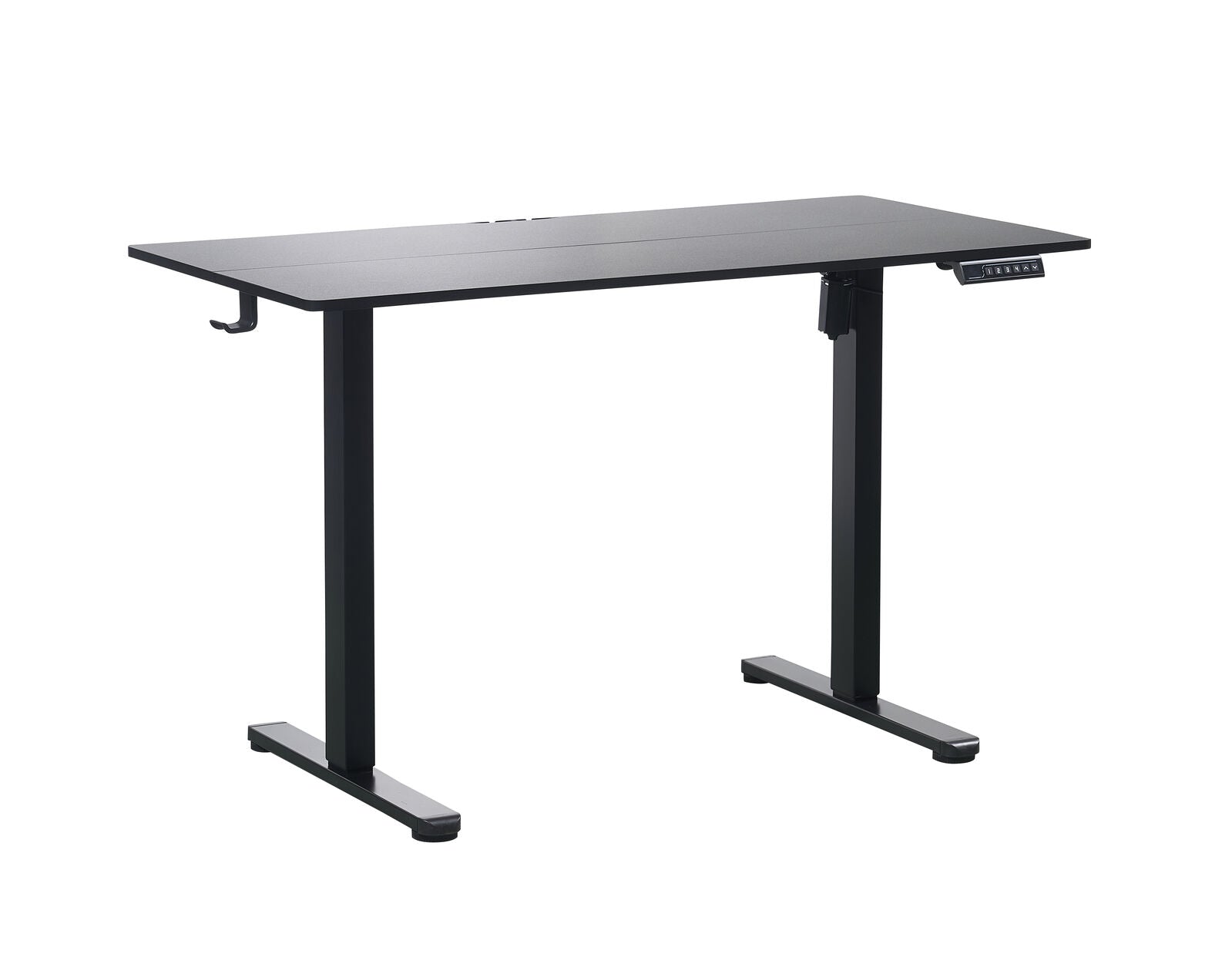 120 x 70cm Black Electric Standing Desk - Height Adjustable Motorized Sit Stand Workstation for Home Office, Gaming & Study (Ergonomic Workspace Solution)