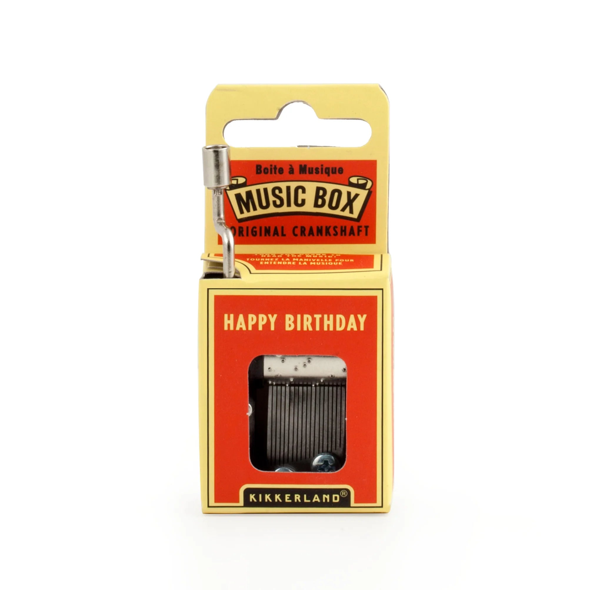 Vintage Hand Crank Music Box - Plays Happy Birthday Song - Perfect for Birthdays, Weddings & Special Occasions