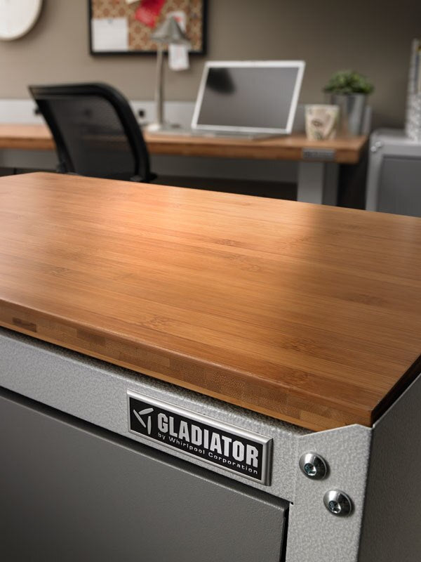 Gladiator Ready-To-Assemble White Full Door Modular Gearbox - Heavy Duty Storage Cabinet for Garage, Workshop & Home Organization