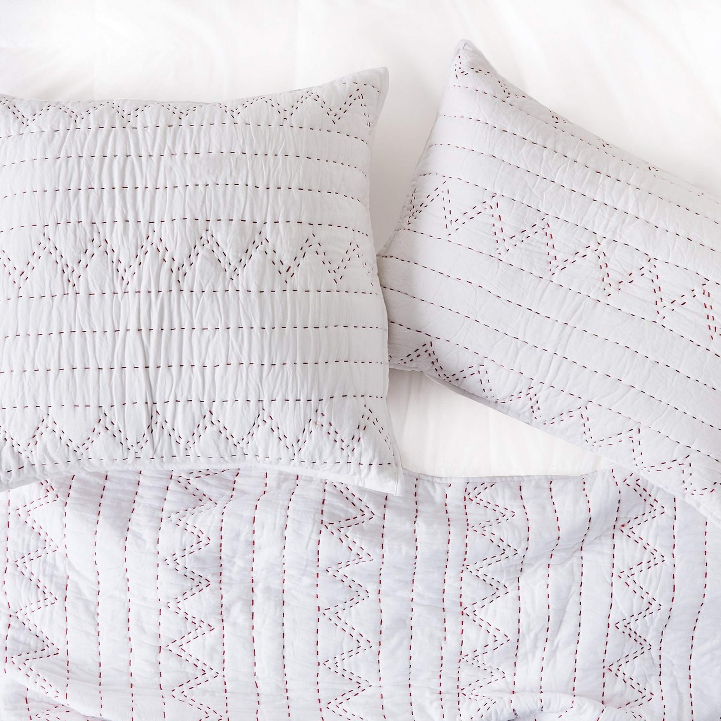 Carol & Frank Breck Full/Queen Quilt Set - Soft Luxury Bedding in Crisp White - Perfect for Master Bedrooms, Guest Rooms & Cozy Home Decor