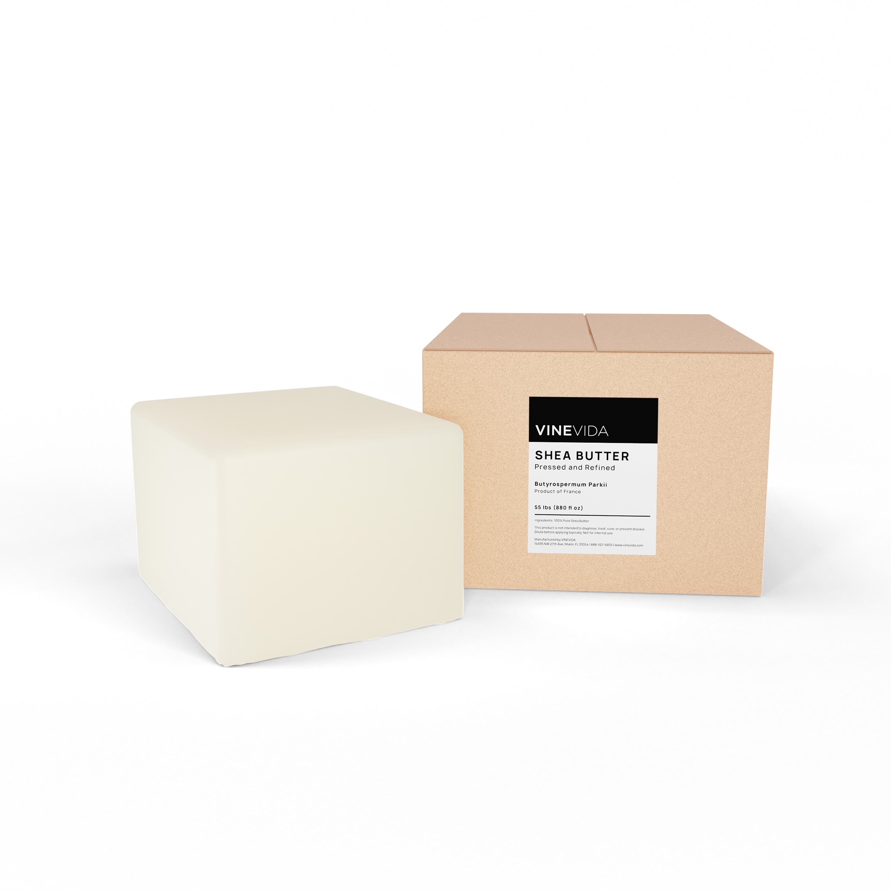 Pure Refined Shea Butter for Skin & Hair Care - Moisturizing, Healing & Nourishing - Ideal for Dry Skin, Eczema & DIY Beauty Products