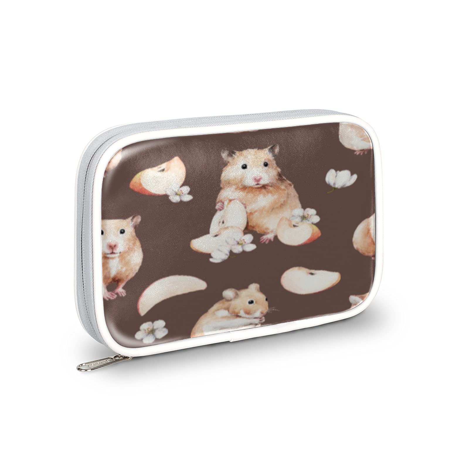 Cute Hamster Pencil Case - Portable Multifunctional Pouch for School, Office & Travel