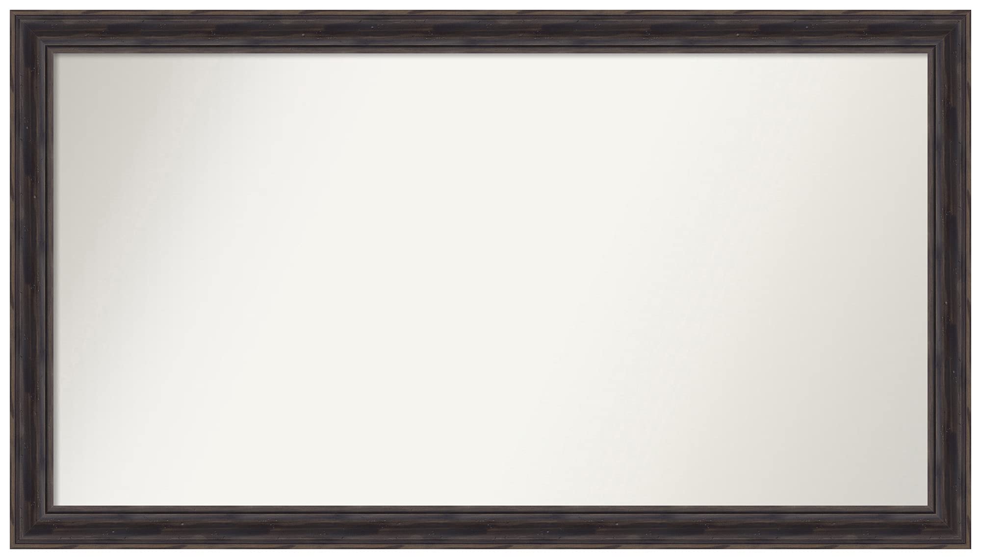 Amanti Art Rustic Pine Narrow Frame Non-Beveled Custom Wall Mirror - 24.5 x 43.5 Inches, Brown Bathroom Mirror for Vanity, Entryway & Bedroom Decor