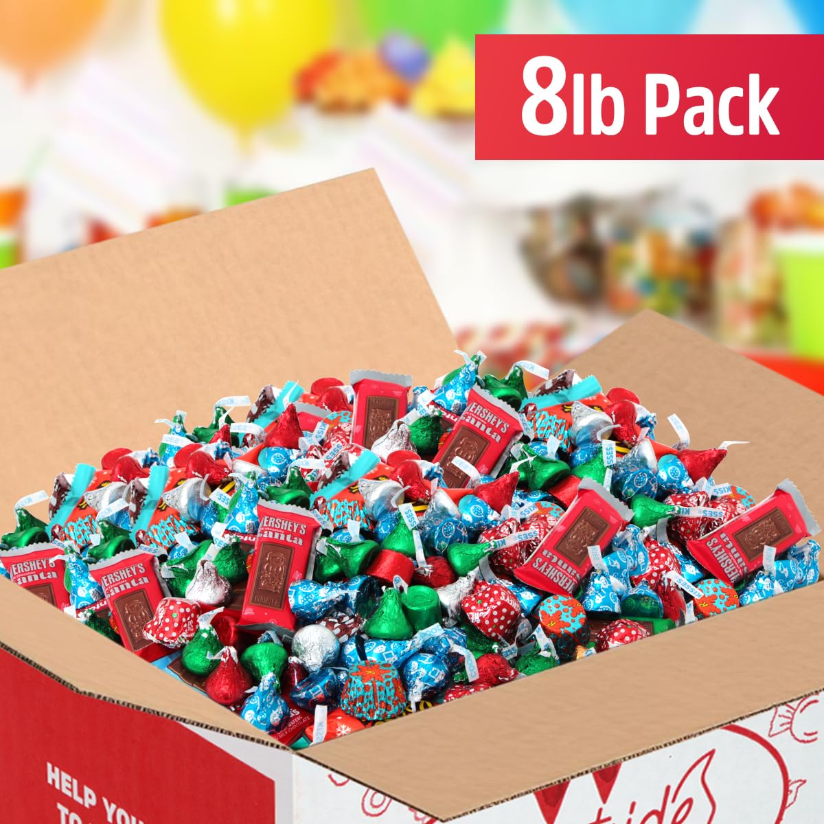 Deluxe Chocolate Variety Pack - 8 Lbs Individually Wrapped Assorted Chocolates for Gifts, Parties & Stocking Stuffers | Perfect for Holidays, Office Treats & Chocolate Lovers