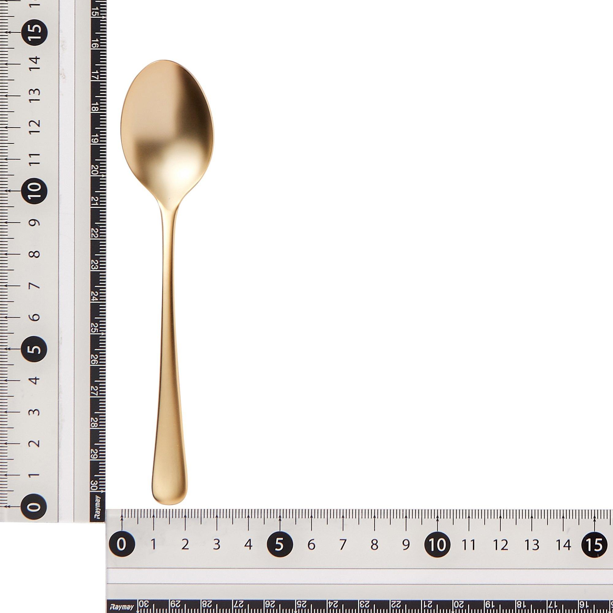 Elegant Pink Gold Tea Spoon - Premium Stainless Steel Dessert Spoon for Tea, Coffee, and Desserts - Perfect for Afternoon Tea, Gifts, and Home Dining