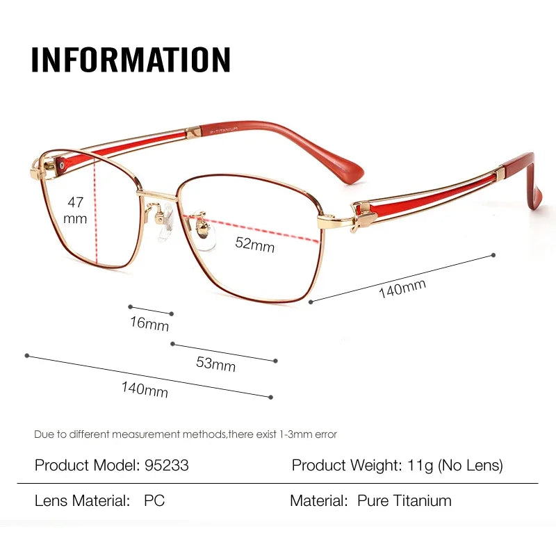 Aror Unisex Full Rim Square Polygon Titanium Eyeglasses 95233 - Lightweight & Durable Frame for Men & Women - Perfect for Reading, Work & Fashion Accessories