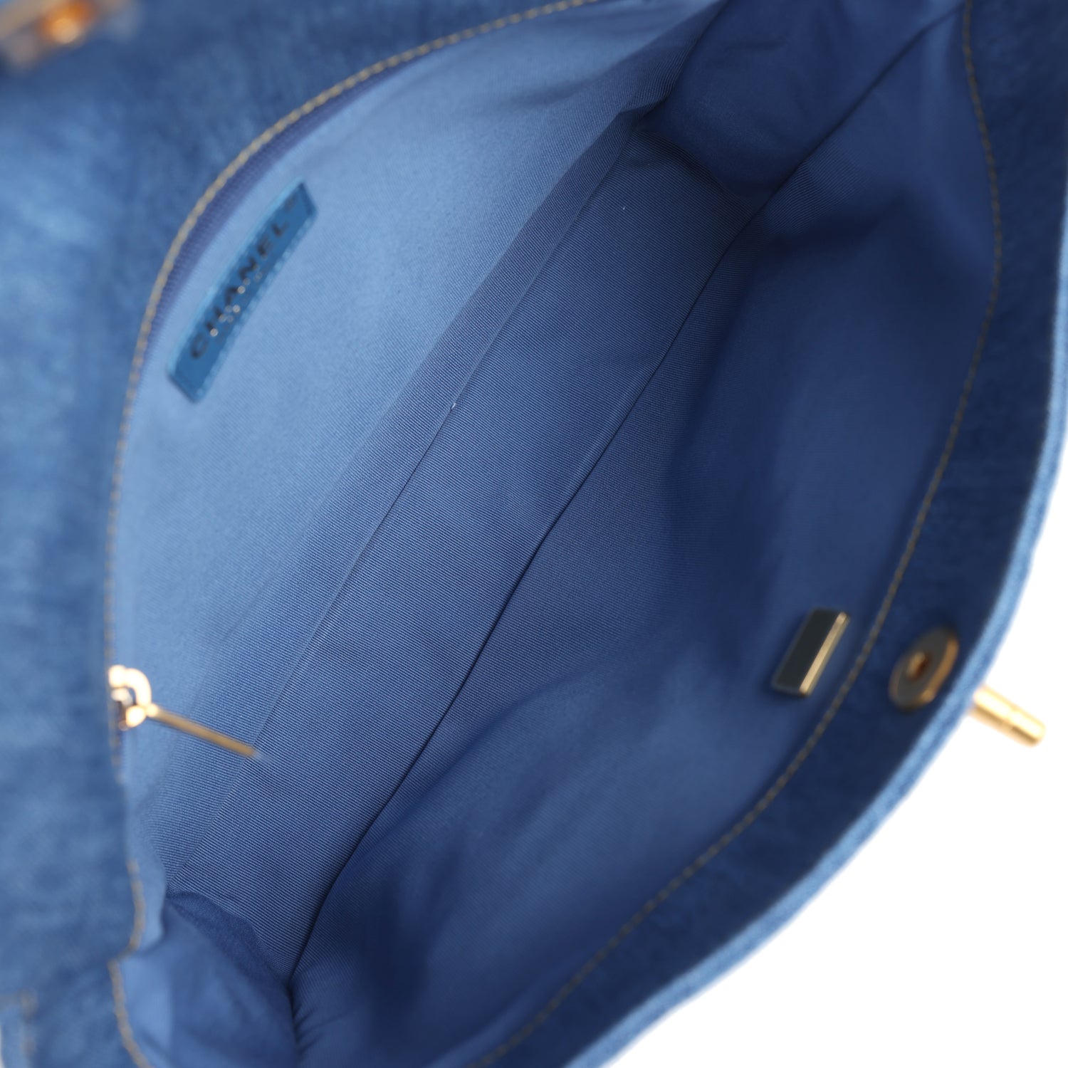 Chanel Large Supple Twins Hobo Bag - Blue Denim with Brushed Gold Hardware | Luxury Shoulder Bag for Women | Perfect for Casual Outings, Date Nights & Travel