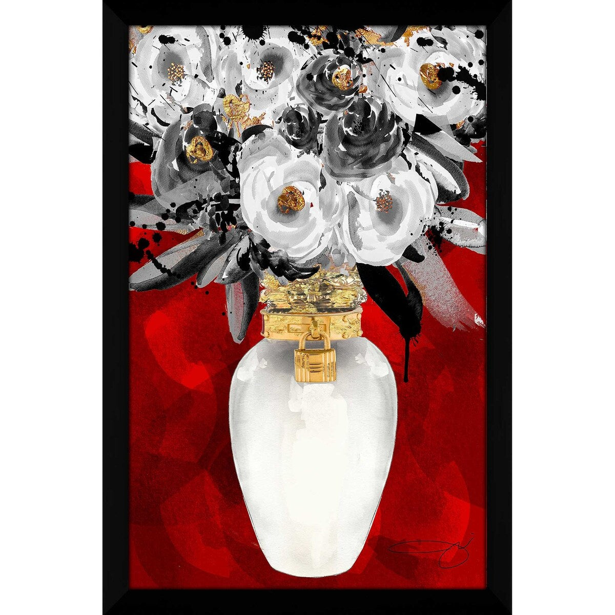 Jodi Print Always Fresh Red Acrylic Wall Art - Perfect for Home, Office & Gift Decor